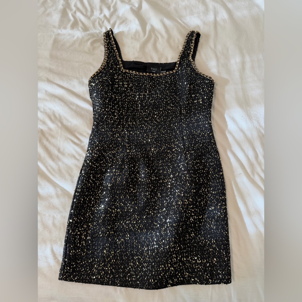 Soline Tweed Mini Dress - VICI ✨